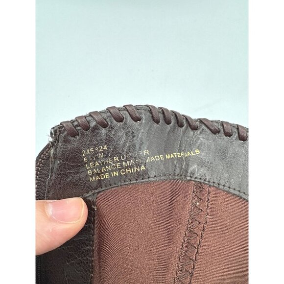 BCBGirls Womens Suede Leather Ankle Boots Size 6.5 Brown - Picture 5 of 5